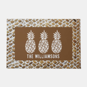 Pineapple Personalised Doormat