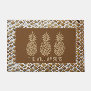 Pineapple Personalized Doormat