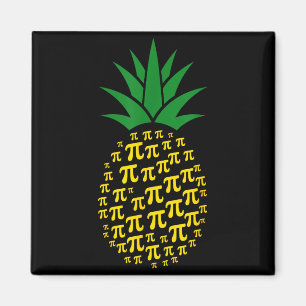 Pineapple Pi Day Math Teacher Pi Symbol Nerd Lover Magnet