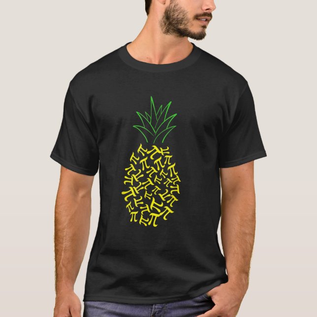 Pineapple Pie Pi Day Math Student T-Shirt (Front)