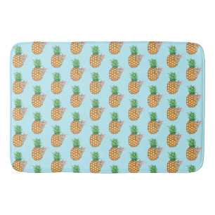 Pineapple Pika Takes a Chomp Aqua Bath Mat