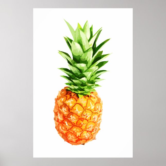 Pineapple, Pineapple poster, Pineapple canvas, Poster (Front)