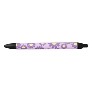 Pineapple Pink Purple Black Ink Pen