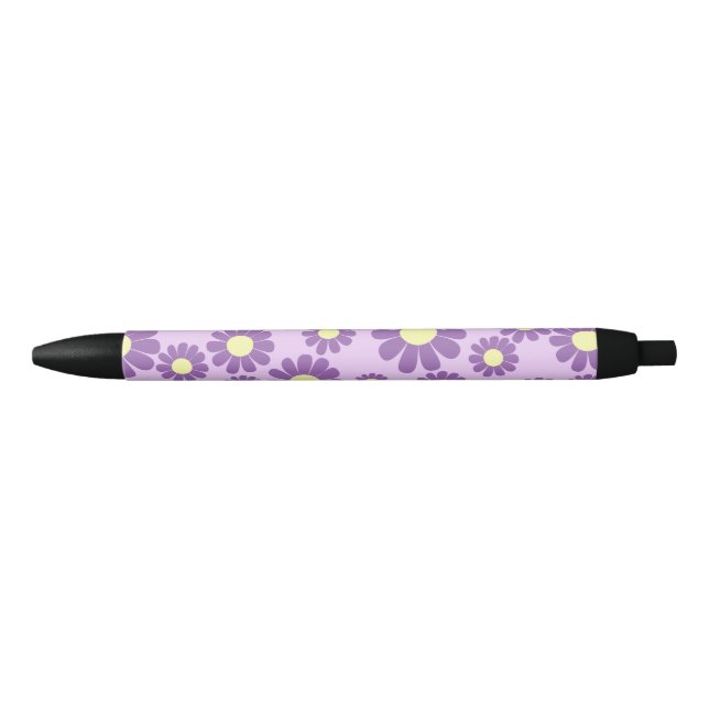 Pineapple Pink Purple Black Ink Pen (Front)