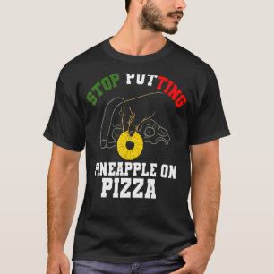 Pineapple Pizza Anti Hawaiian Food T-Shirt