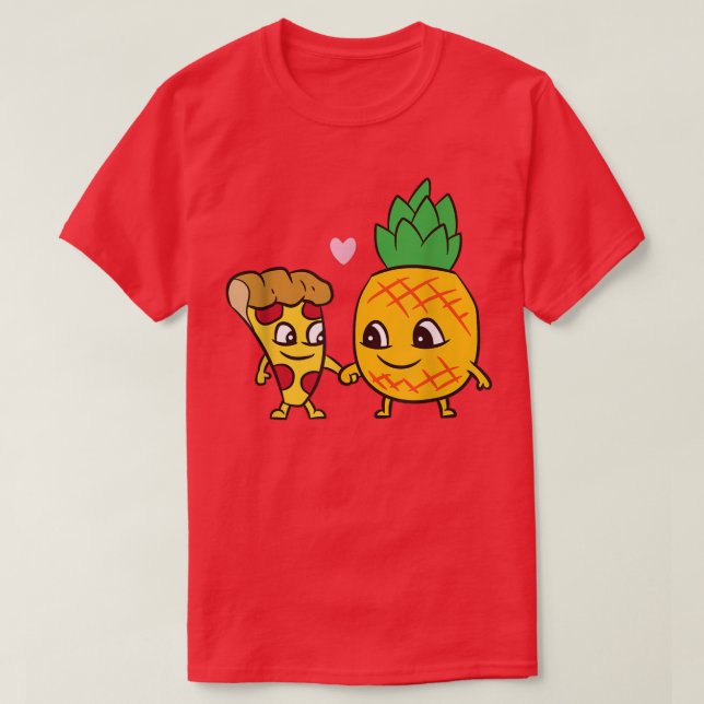 Pineapple Pizza Cute Pizza Hawaii Funny Pineapple  T-Shirt (Design Front)