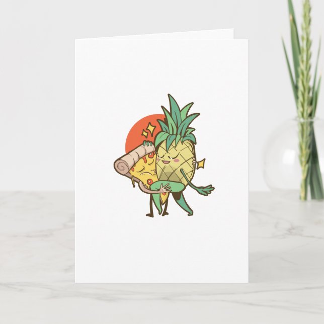 Pineapple pizza forbidden love card (Front)