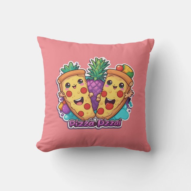 Pineapple Pizza Funny Cushion (Front)