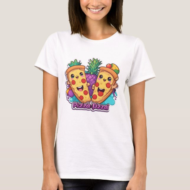 Pineapple Pizza Funny T-Shirt (Front)