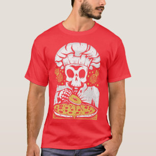 Pineapple Pizza Lover Funny Skeleton Chef Pineapp T-Shirt
