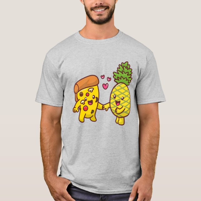 Pineapple pizza mens’ T-Shirt (Front)