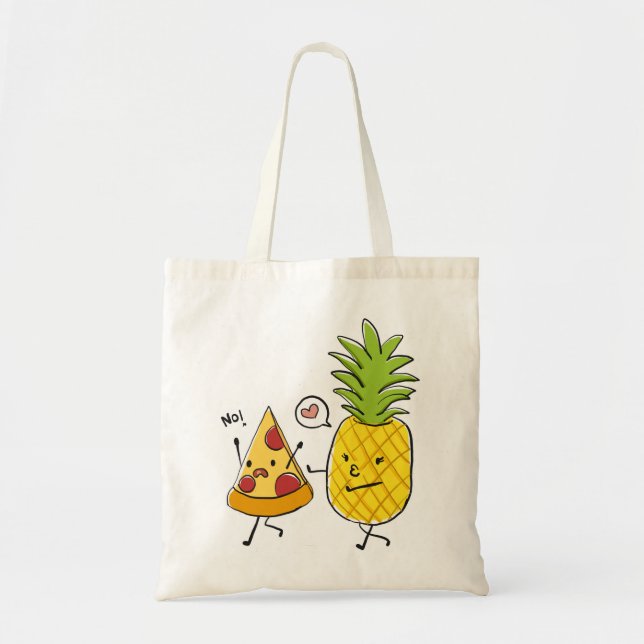Pineapple pizza tote bag (Front)