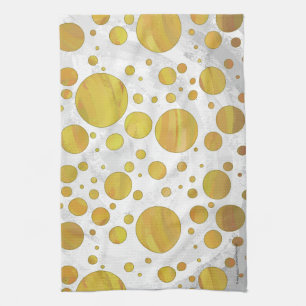 Pineapple Polka Dot Pattern Tea Towel