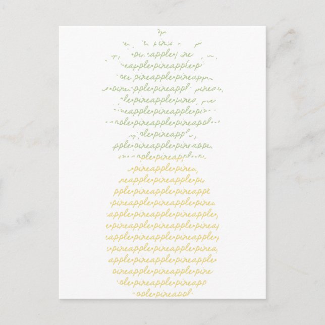 Pineapple Postcard (Front)
