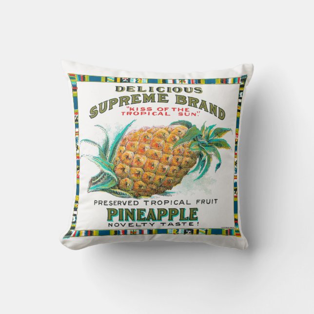 Pineapple Preserves Throw Pillow (Front)