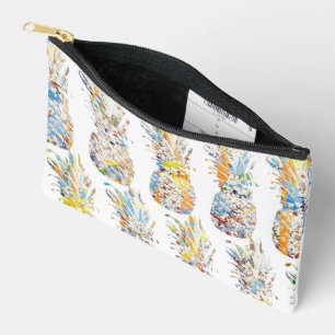 Pineapple Print Accessory Pouch