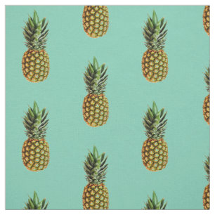 Pineapple print DIY textile fabric