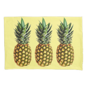 Pineapple print pillowcase   Custom design bedding