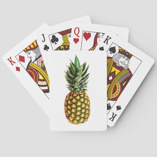 Pineapple print playing cards (Back)