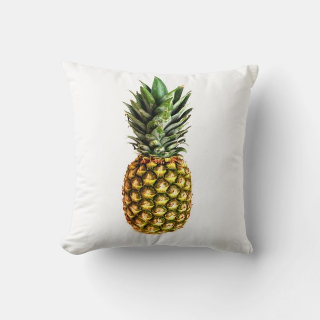 Pineapple print throw pillow (Front)