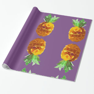 Pineapple Purple  Wrapping Pape Paper