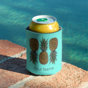 Pineapple Retro Vegan and Vegetarian Vintage Fruit Can Cooler