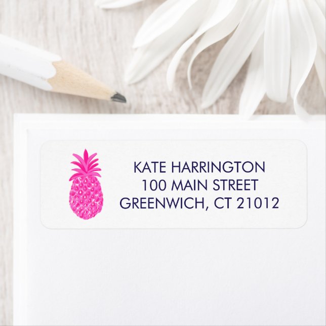 Pineapple Return Address Label (Insitu)