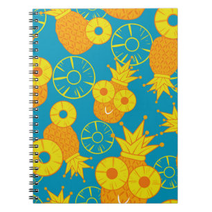 Pineapple Rings: Doodle Cartoon Vintage. Notebook