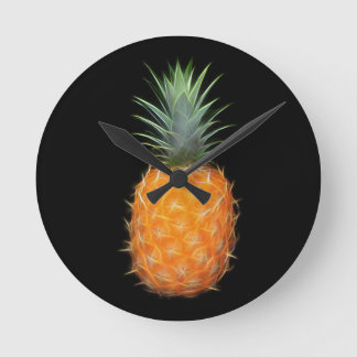 Pineapple Round Clock