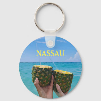Pineapple rum, your name, Nassau, Bahamas Key Ring