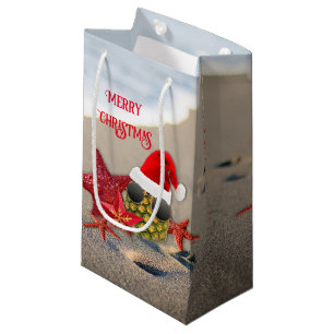 Pineapple Santa Beach Gift Bag