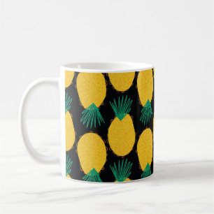 Pineapple seamless abstract pattern. Contemporary  Coffee Mug