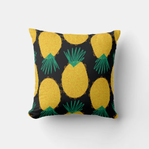 Pineapple seamless abstract pattern. Contemporary Cushion