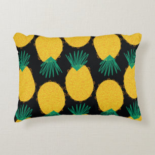 Pineapple seamless abstract pattern. Contemporary  Decorative Cushion