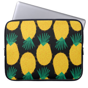 Pineapple seamless abstract pattern. Contemporary Laptop Sleeve