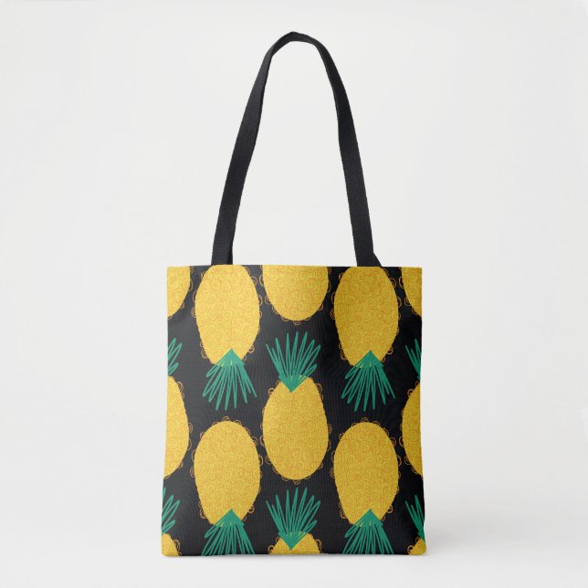 Pineapple seamless abstract pattern. Contemporary  Tote Bag (Front)