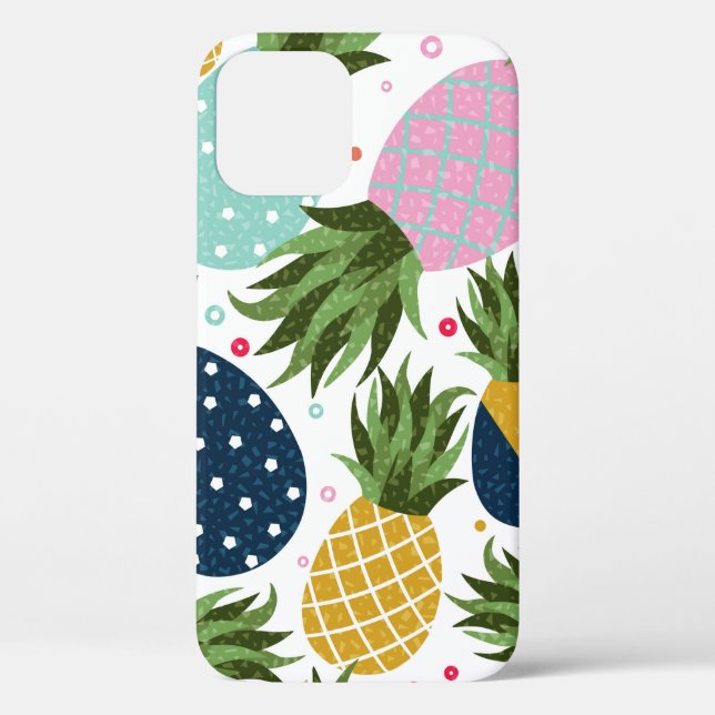 Pineapple seamless pattern illustration, colourful Case-Mate iPhone case (Back)