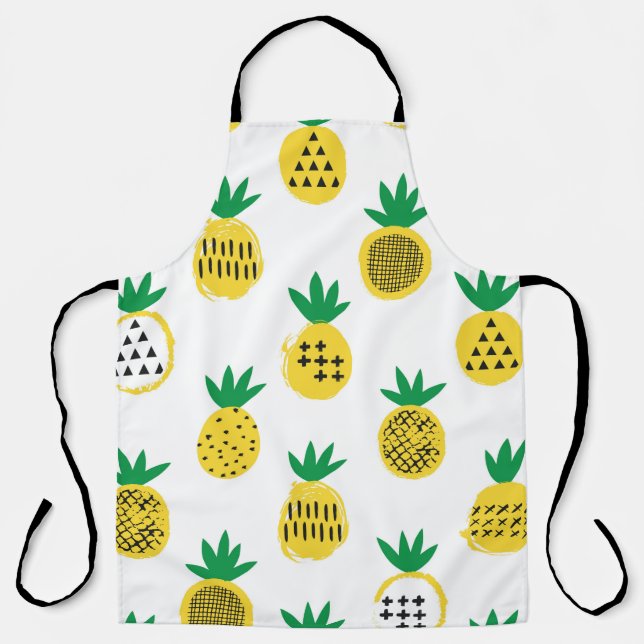 Pineapple seamless pattern. Kid design.  Apron (Front)