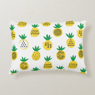 Pineapple seamless pattern. Kid design. Decorative Cushion