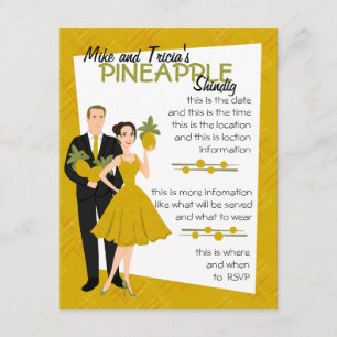 Pineapple Shindig Invitation
