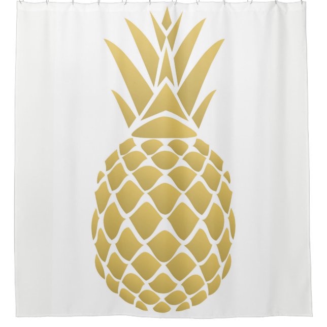 Pineapple Shower Curtain (Front)