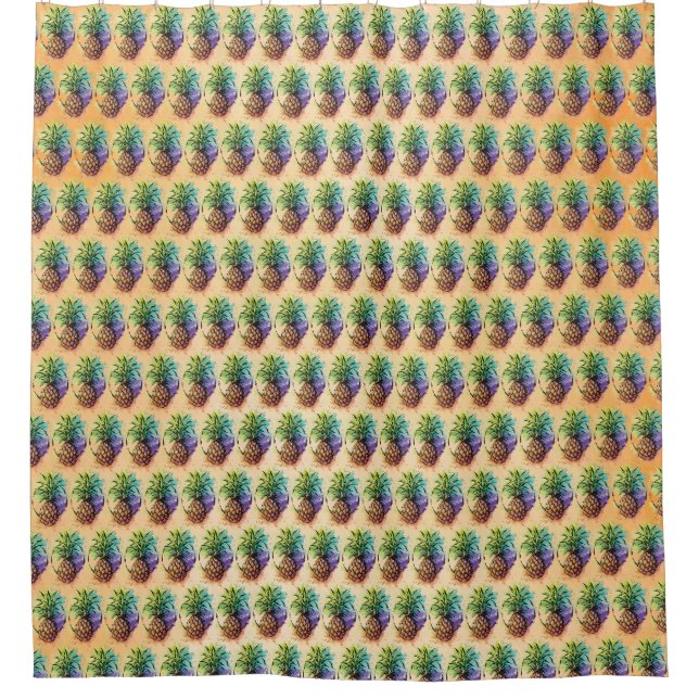 Pineapple Shower Curtain (Front)