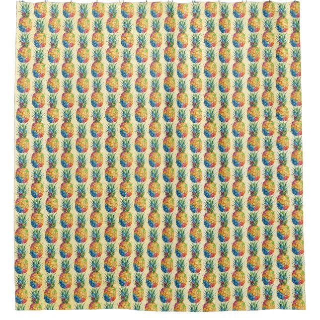 Pineapple Shower Curtain (Front)