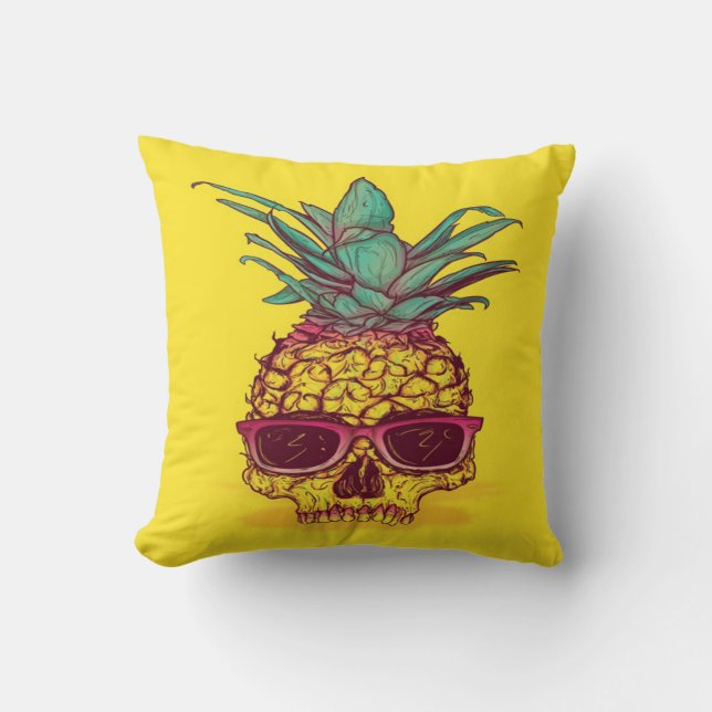 Pineapple Skull Head Cushion (Front)