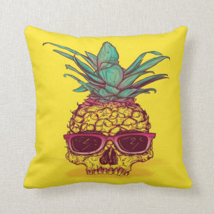 Pineapple Skull Head Cushion