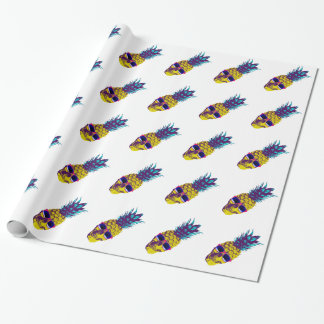 Pineapple Skull Wrapping Paper