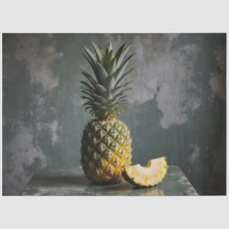 Pineapple & Slice Rustic Grunge Decoupage  Tissue Paper
