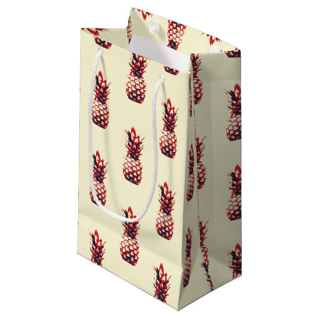Pineapple Small Gift Bag (Front Angled)