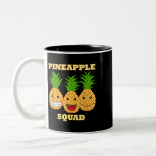 Pineapple Squad Exotic Fruits Vitamin Healthy Two-Tone Coffee Mug