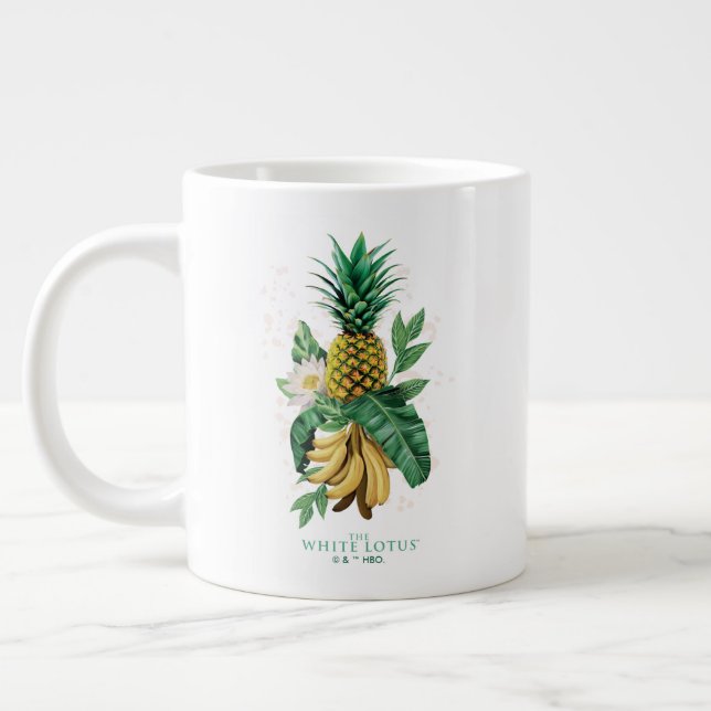 Pineapple Suite at The White Lotus Large Coffee Mug (Left)